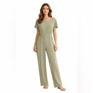 Elegant sage Green Jumpsuit